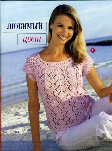 Кофты летние схема спицы фото 16