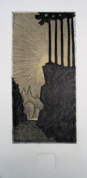 Финский мотив. офорт, 6х13 см., 2010 г.