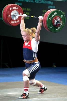 Женщина и тяжелая атлетика 