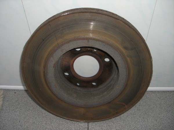 renault megane 2 изношенный тормозной диск фото