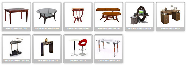 Интернет магазин мебели «Фасон мебель» предлагает купить столы для кухни и