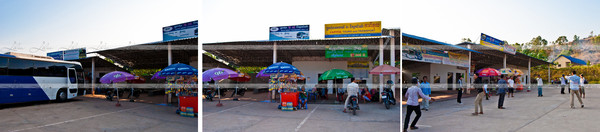Автобусное сообщение: центральный автовокзал в Сиануквиле