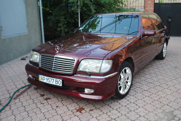 Мерседес w140 красный