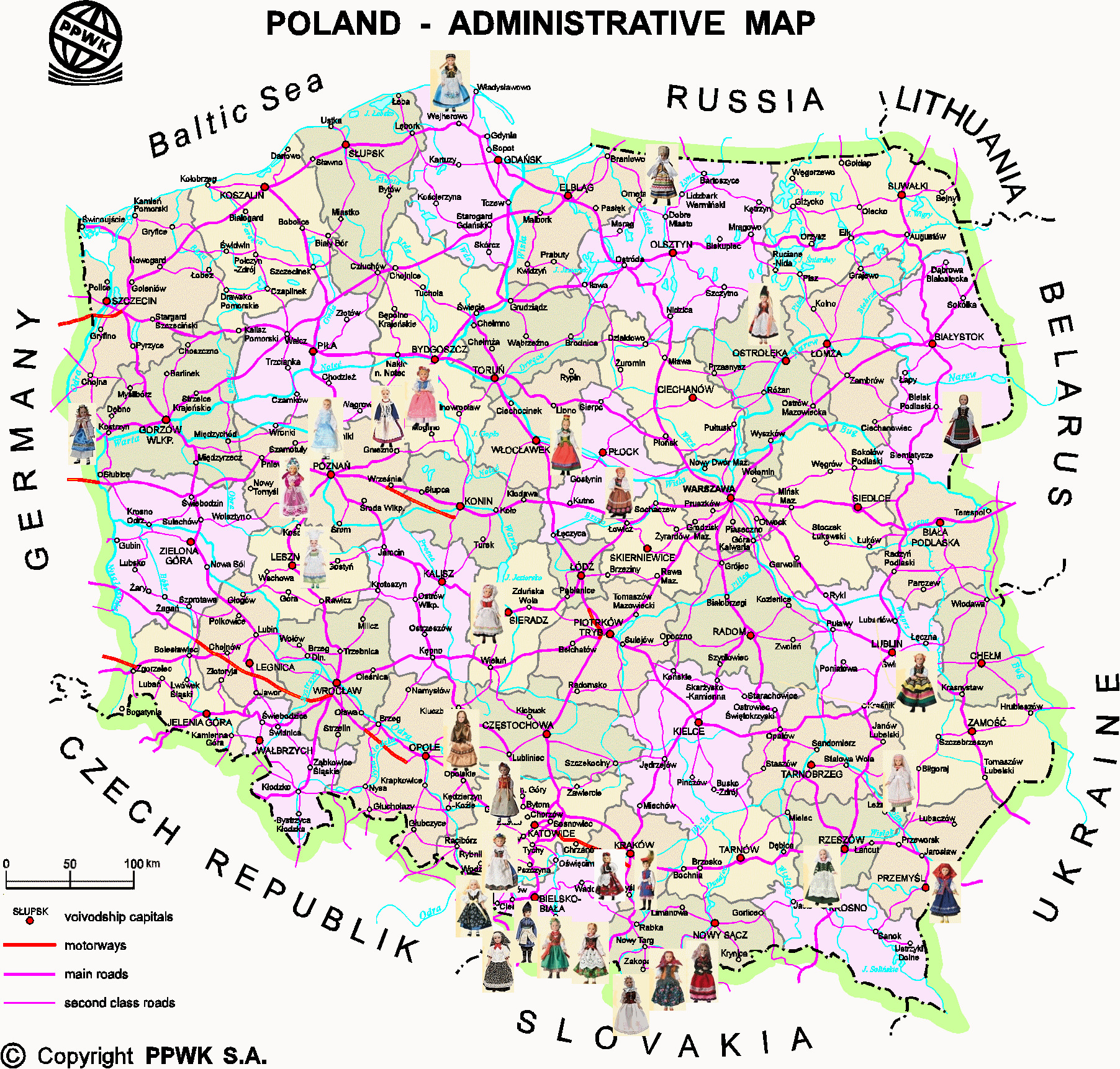 Куклы на карте Польши