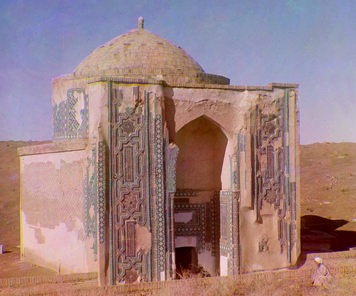 Мавзолей в комплексе Шахи-Зинда в начале ХХ века