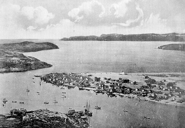 Вид на Териберку в начале XX века