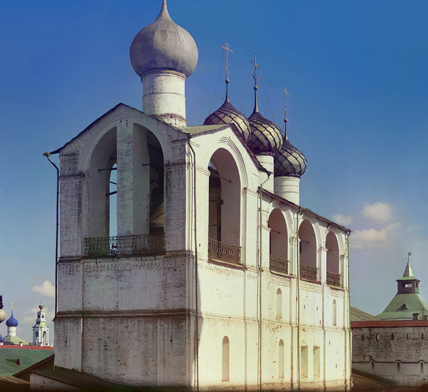 Звонница Успенского собора в начале XX века (фото С.М. Прокудина-Горского)