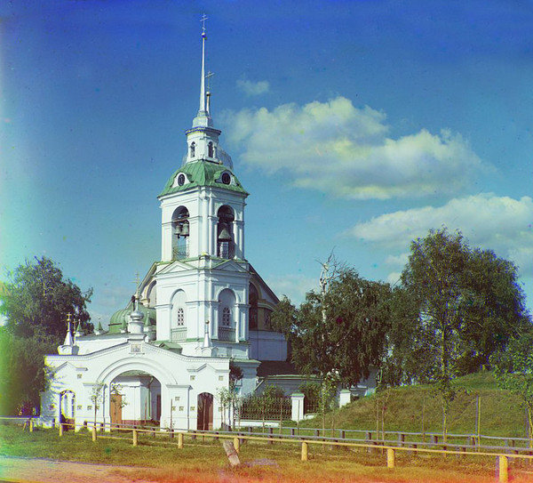 Церковь Вознесения (Исидора Блаженного) в начале XX века (фото С.М. Прокудина-Горского)