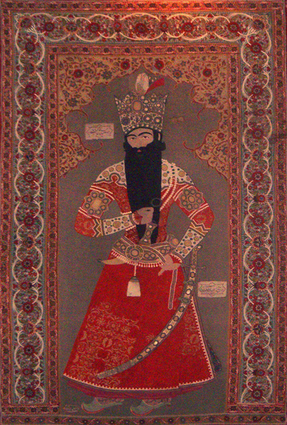 Из серии «Персидские узоры». Ковер с изображением шаха в Белом дворце в Голестане.