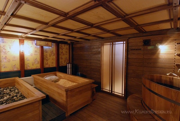 Дизайн интерьера, японская баня, дизайнер Ю.Дружинина