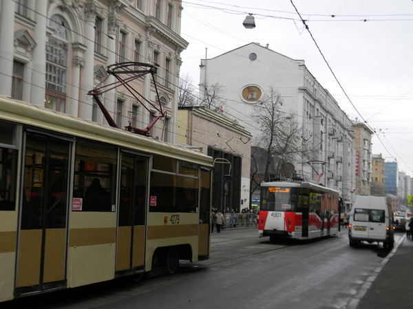 Трамвайное движение в Москве