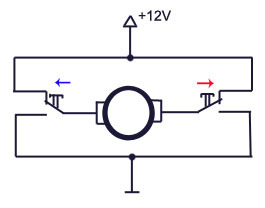 Схема реверса на реле 12в для электродвигателя