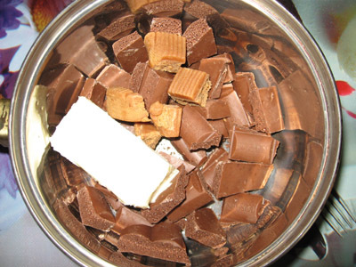 Конфеты (шоколадка) Домашний Сникерс. Фоторецепт. 