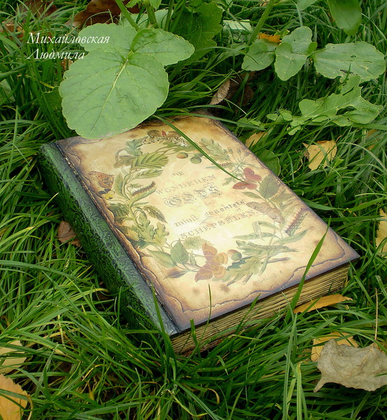 шкатулка-книга "Ботаника"