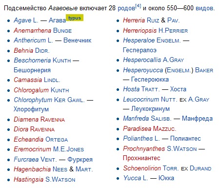 агавовые растения