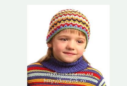 Схемы вязанных шапок для мальчика