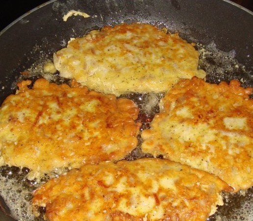 оладьи с мясом 