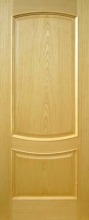 Шпонированная дверь, модель 33, Дуб Альпи, филенчатая, глухая, дешево
