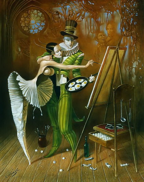 Фантастические картины Michael Cheval...