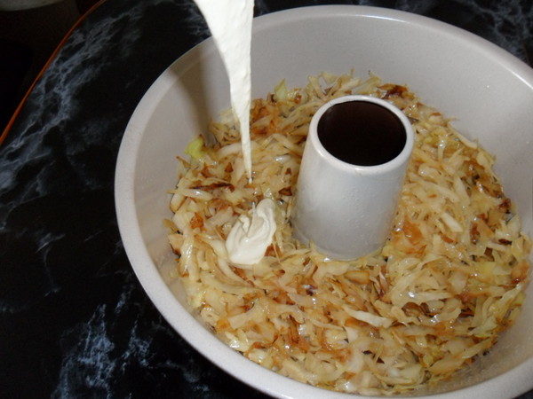 Ленивый пирог с капустой 